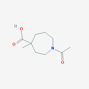 molecular formula C10H17NO3 B1521645 1-Acetyl-4-methylazepane-4-carboxylic acid CAS No. 1027511-99-4