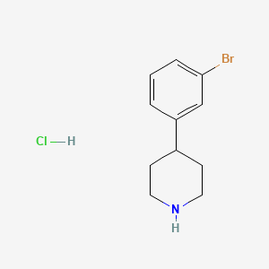 molecular formula C11H15BrClN B1521646 4-(3-Bromophenyl)piperidine hydrochloride CAS No. 1159825-25-8
