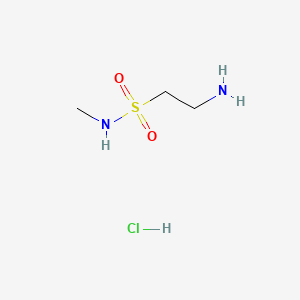 molecular formula C3H11ClN2O2S B1521659 2-amino-N-methylethanesulfonamide hydrochloride CAS No. 223757-01-5