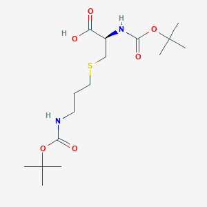 B1521670 Boc-cys(3-(boc-amino)-propyl)-oh CAS No. 1446694-43-4