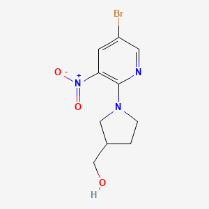 B1521678 (1-(5-Bromo-3-nitropyridin-2-yl)pyrrolidin-3-yl)methanol CAS No. 1138444-02-6