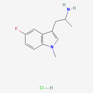 B1521681 2-(5-Fluoro-1-methyl-1H-indol-3-YL)-1-methyl-ethylamine hydrochloride CAS No. 1185301-19-2