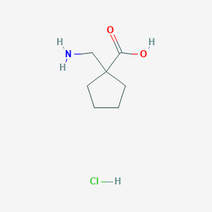 molecular formula C7H14ClNO2 B1521686 1-(氨基甲基)环戊烷羧酸盐酸盐 CAS No. 1185298-24-1