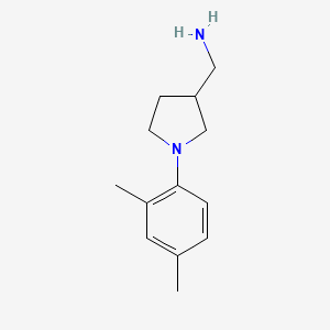 1-[1-(2,4-Dimethylphenyl)pyrrolidin-3-yl]methanamine