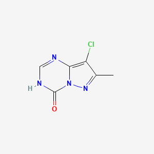 8-Chloro-7-methylpyrazolo[1,5-a][1,3,5]triazin-4(1H)-one