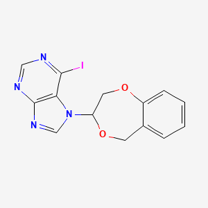 7-(2,3-Dihydro-5H-1,4-benzodioxepin-3-yl)-6-iodo-7H-purine