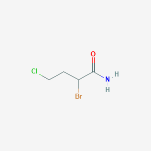 2-Bromo-4-chlorobutanamide