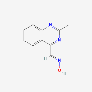 molecular formula C10H9N3O B15216940 2-Methylquinazoline-4-carbaldehyde oxime 