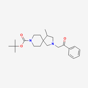 tert-Butyl 4-methyl-2-(2-oxo-2-phenylethyl)-2,8-diazaspiro[4.5]decane-8-carboxylate