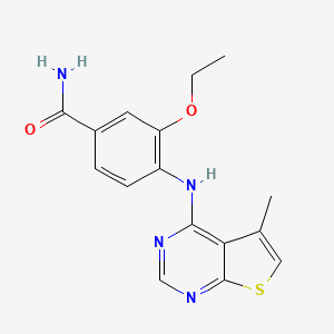 3-Ethoxy-4-((5-methylthieno[2,3-d]pyrimidin-4-yl)amino)benzamide