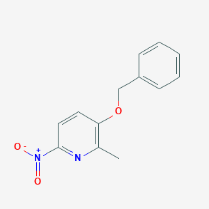 molecular formula C13H12N2O3 B15217061 3-(Benzyloxy)-2-methyl-6-nitropyridine 