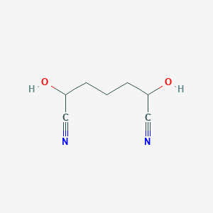 molecular formula C7H10N2O2 B15217072 2,6-Dihydroxyheptanedinitrile 