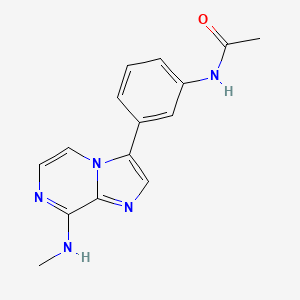 N-(3-(8-(Methylamino)imidazo[1,2-a]pyrazin-3-yl)phenyl)acetamide