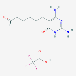 6-(2,4-Diamino-6-oxo-1,6-dihydropyrimidin-5-yl)hexanal 2,2,2-trifluoroacetate