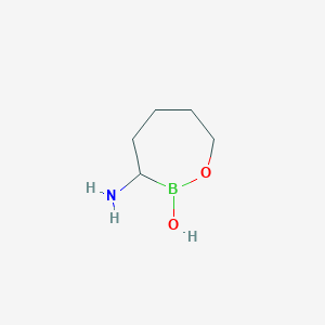 molecular formula C5H12BNO2 B15217122 3-Amino-1,2-oxaborepan-2-ol 