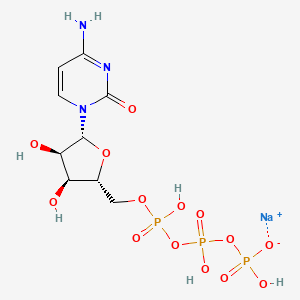 molecular formula C9H15N3NaO14P3 B15217149 CTP xsodium 