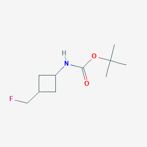 molecular formula C10H18FNO2 B15217167 tert-Butyl (3-(fluoromethyl)cyclobutyl)carbamate 