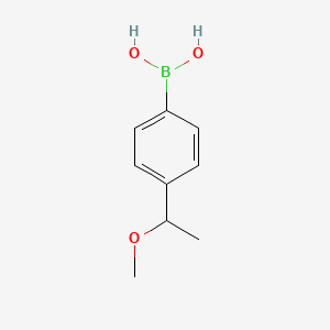 molecular formula C9H13BO3 B1521717 [4-(1-甲氧基乙基)苯基]硼酸 CAS No. 945723-15-9