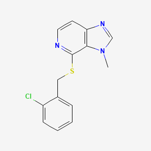 4-{[(2-Chlorophenyl)methyl]sulfanyl}-3-methyl-3H-imidazo[4,5-c]pyridine