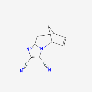 molecular formula C11H8N4 B15217182 8,9-Dihydro-5H-5,8-methanoimidazo[1,2-a]azepine-2,3-dicarbonitrile CAS No. 88549-06-8