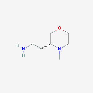 molecular formula C7H16N2O B15217198 (R)-2-(4-Methylmorpholin-3-yl)ethan-1-amine 