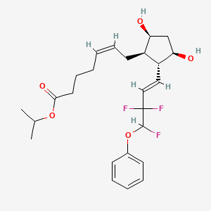 molecular formula C25H33F3O5 B15217203 (Z)-Isopropyl 7-((1R,2R,3R,5S)-3,5-dihydroxy-2-((E)-3,3,4-trifluoro-4-phenoxybut-1-en-1-yl)cyclopentyl)hept-5-enoate CAS No. 2920059-96-5