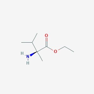 molecular formula C8H17NO2 B15217206 Ethyl (S)-2-amino-2,3-dimethylbutanoate 