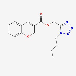 (1-Butyl-1H-tetrazol-5-yl)methyl 2H-chromene-3-carboxylate