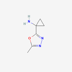 1-(5-Methyl-1,3,4-oxadiazol-2-yl)cyclopropan-1-amine