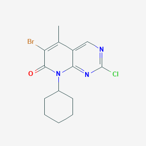 6-Bromo-2-chloro-8-cyclohexyl-5-methylpyrido[2,3-d]pyrimidin-7(8H)-one