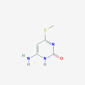 molecular formula C5H7N3OS B15217248 6-Amino-4-(methylsulfanyl)pyrimidin-2(1h)-one CAS No. 6297-82-1