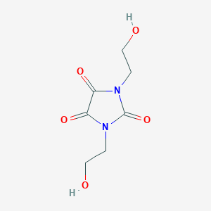 molecular formula C7H10N2O5 B15217312 1,3-Bis(2-hydroxyethyl)imidazolidine-2,4,5-trione CAS No. 537042-01-6