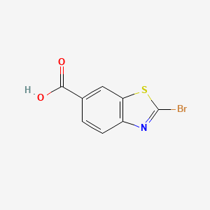 molecular formula C8H4BrNO2S B1521735 2-Bromobenzo[d]thiazole-6-carboxylic acid CAS No. 22514-58-5