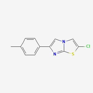 molecular formula C12H9ClN2S B15217359 Imidazo[2,1-b]thiazole, 2-chloro-6-(4-methylphenyl)- CAS No. 135718-54-6