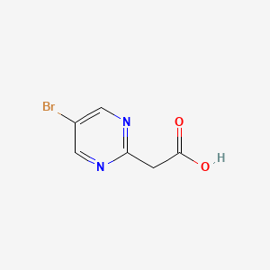 molecular formula C6H5BrN2O2 B1521737 (5-溴嘧啶-2-基)乙酸 CAS No. 1134327-93-7