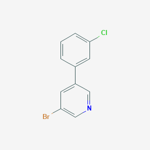 molecular formula C11H7BrClN B1521738 3-溴-5-(3-氯苯基)吡啶 CAS No. 675590-26-8