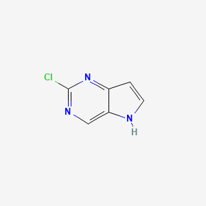 molecular formula C6H4ClN3 B1521739 2-氯-5H-吡咯并[3,2-d]嘧啶 CAS No. 1119280-66-8
