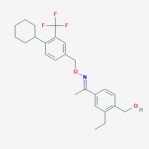 (Z)-1-(3-Ethyl-4-(hydroxymethyl)phenyl)ethanone-O-(4-cyclohexyl-3-(trifluoromethyl)benzyl) Oxime