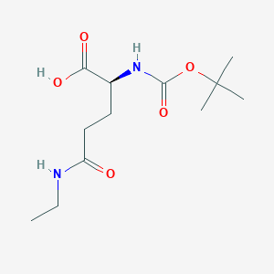 molecular formula C12H22N2O5 B1521742 Boc-(N-gamma-ethyl)-L-glutamine CAS No. 210692-65-2
