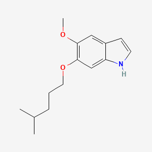 5-methoxy-6-((4-methylpentyl)oxy)-1H-indole