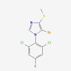 5-Bromo-1-(2,6-dichloro-4-fluorophenyl)-4-(methylsulfanyl)-1H-imidazole