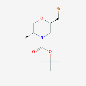 tert-Butyl (2S,5R)-2-(bromomethyl)-5-methylmorpholine-4-carboxylate