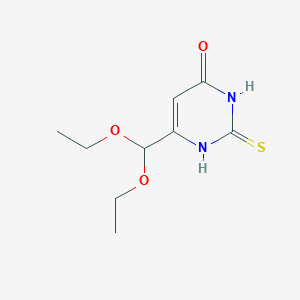 6-(diethoxymethyl)-2-sulfanylidene-1H-pyrimidin-4-one