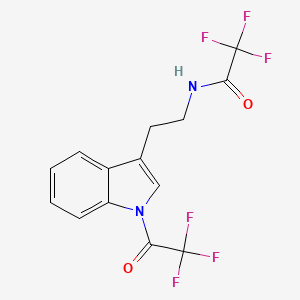 2,2,2-Trifluoro-N-{2-[1-(trifluoroacetyl)-1H-indol-3-yl]ethyl}acetamide