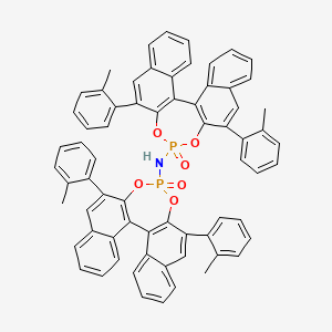 N-[10,16-bis(2-methylphenyl)-13-oxo-12,14-dioxa-13λ5-phosphapentacyclo[13.8.0.02,11.03,8.018,23]tricosa-1(15),2(11),3,5,7,9,16,18,20,22-decaen-13-yl]-10,16-bis(2-methylphenyl)-13-oxo-12,14-dioxa-13λ5-phosphapentacyclo[13.8.0.02,11.03,8.018,23]tricosa-1(15),2(11),3,5,7,9,16,18,20,22-decaen-13-amine