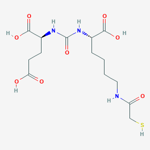 (S)-2-(3-((S)-1-Carboxy-5-(2-mercaptoacetamido)pentyl)ureido)pentanedioic acid