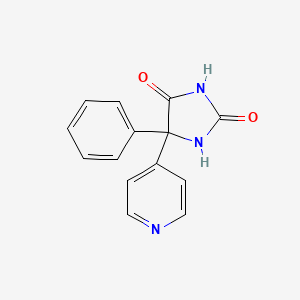 5-Phenyl-5-(pyridin-4-yl)imidazolidine-2,4-dione