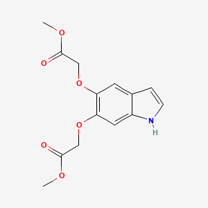 Dimethyl 2,2'-((1H-indole-5,6-diyl)bis(oxy))diacetate