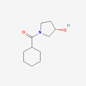 molecular formula C11H19NO2 B15217598 (S)-Cyclohexyl(3-hydroxypyrrolidin-1-yl)methanone 