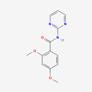 molecular formula C13H13N3O3 B15217607 2,4-Dimethoxy-N-(pyrimidin-2-yl)benzamide CAS No. 545339-65-9